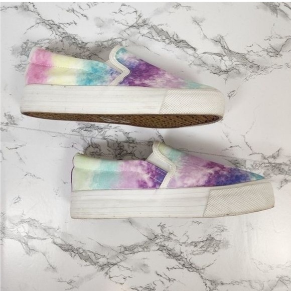 Olivia + Kate Slide on Platform Sneakers Size 7 - Picture 4 of 6